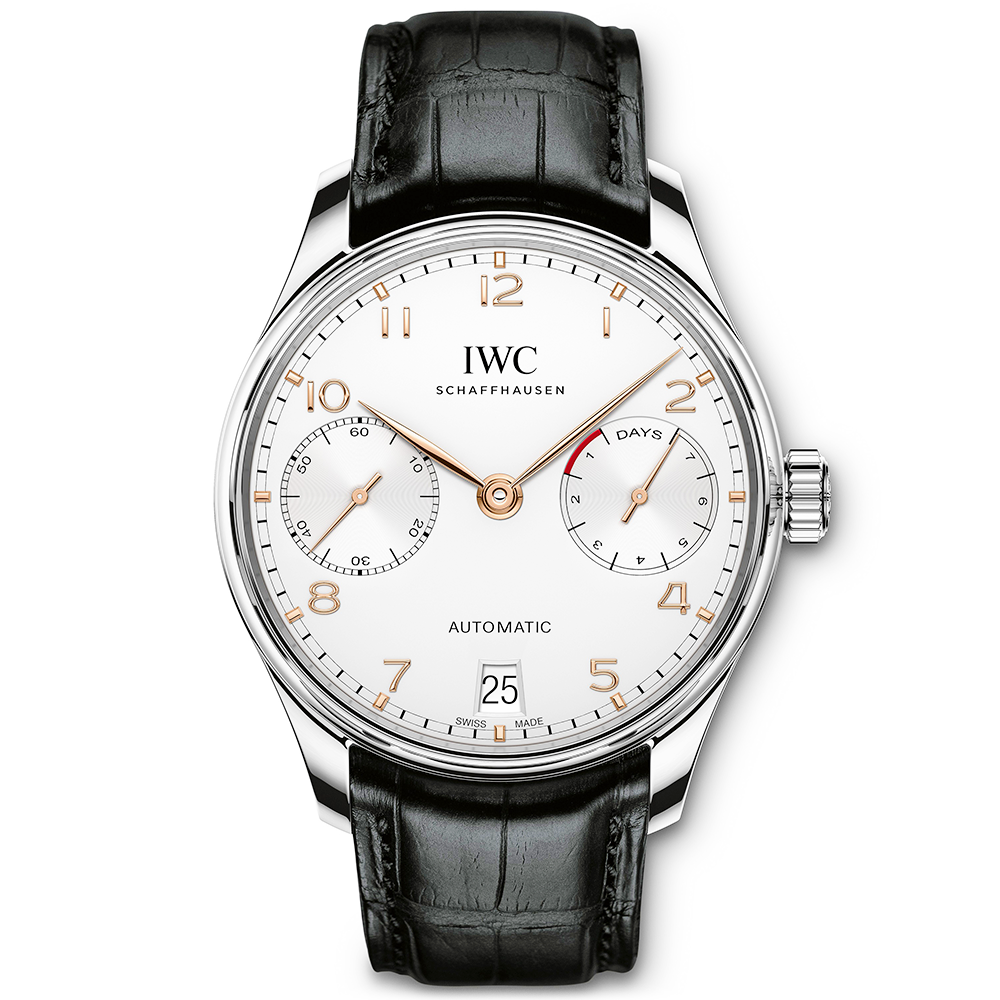 Portugieser 42mm Silver/Rose Dial Men’s Automatic Strap Watch