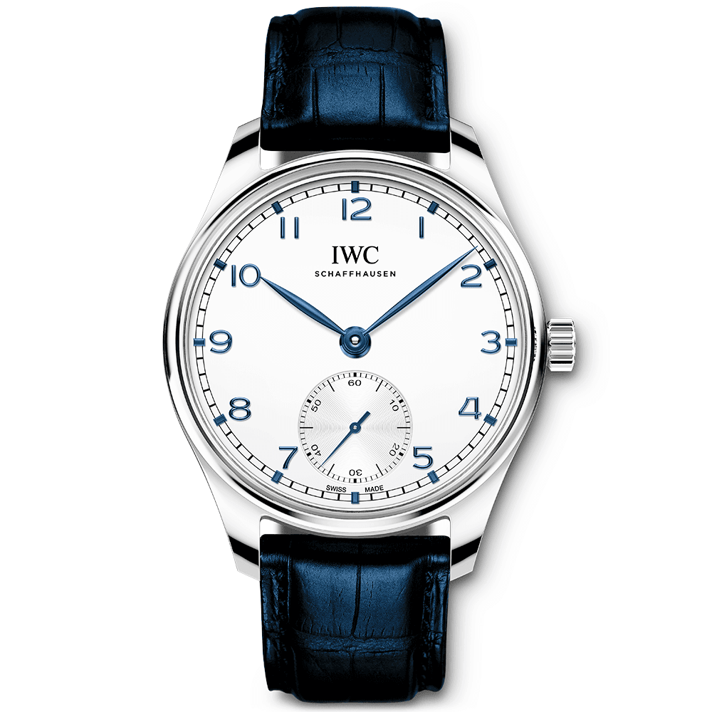 Portugieser 40mm Silver/Blue Dial Men’s Automatic Strap Watch