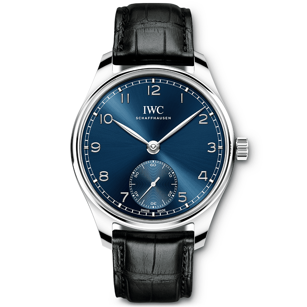Portugieser 40mm Blue Sunray Dial Men’s Automatic Strap Watch