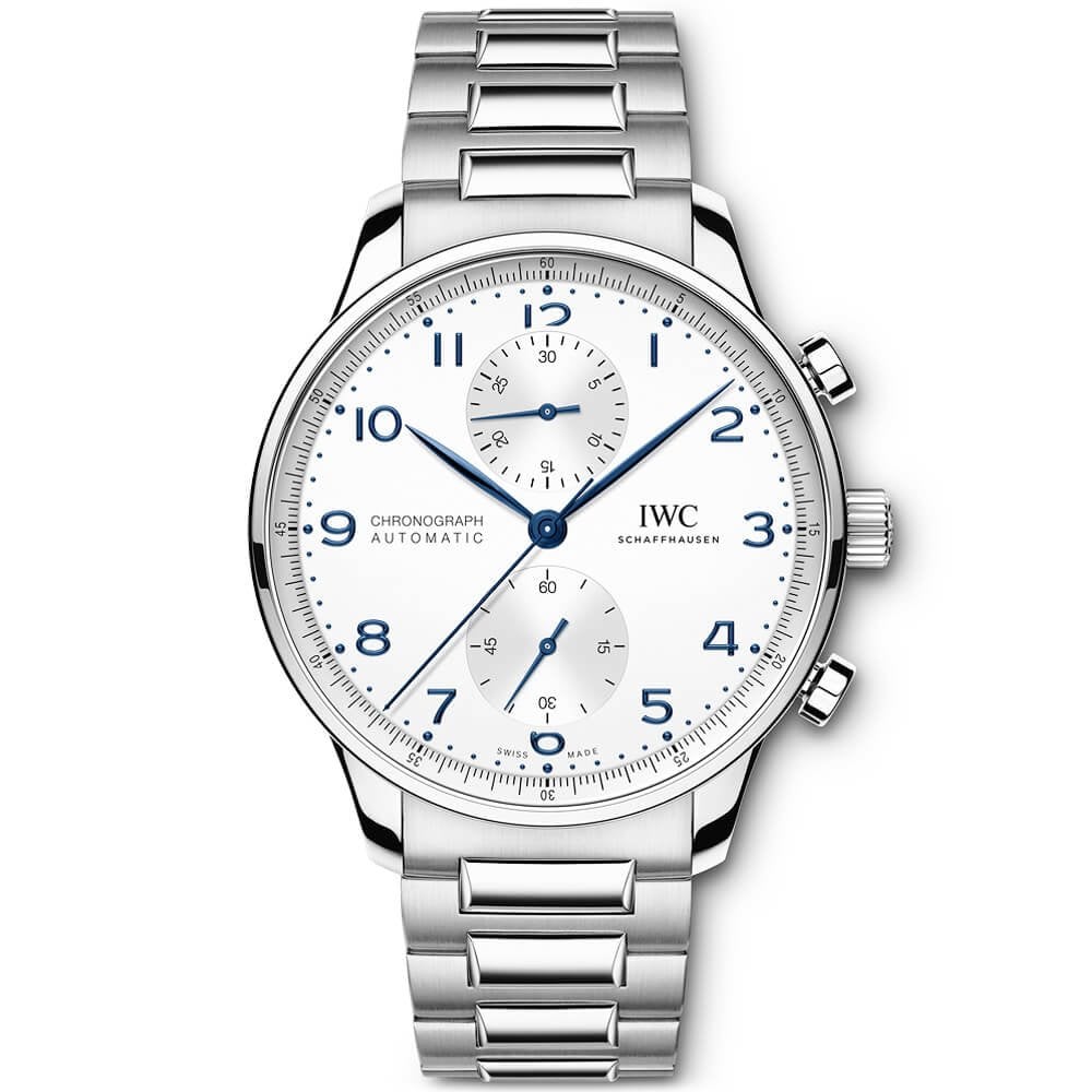 Portugieser 41mm Silver/Blue Dial Men’s Chronograph Bracelet Watch