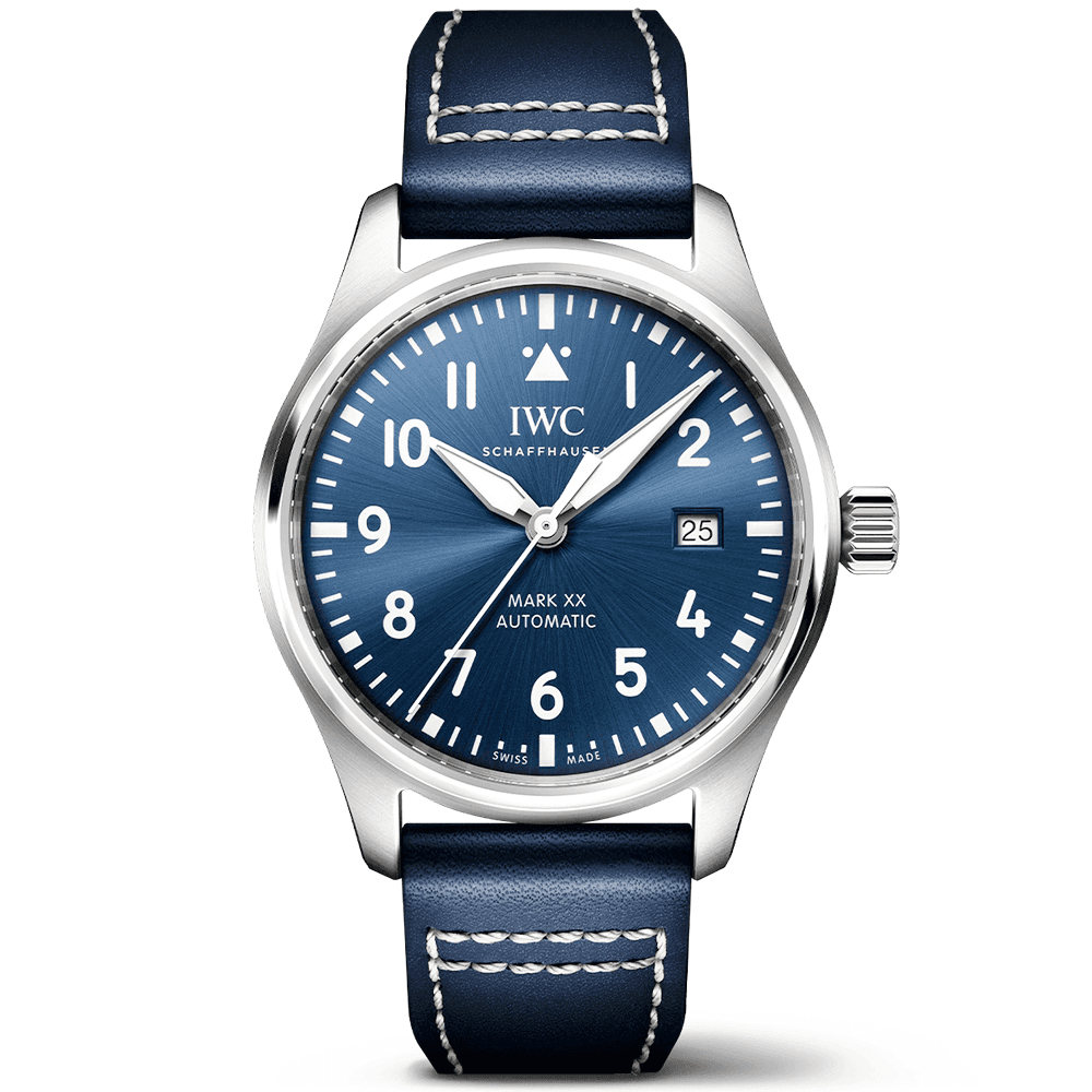 Pilot’s Mark XX 40mm Blue Dial Men’s Leather Strap Watch
