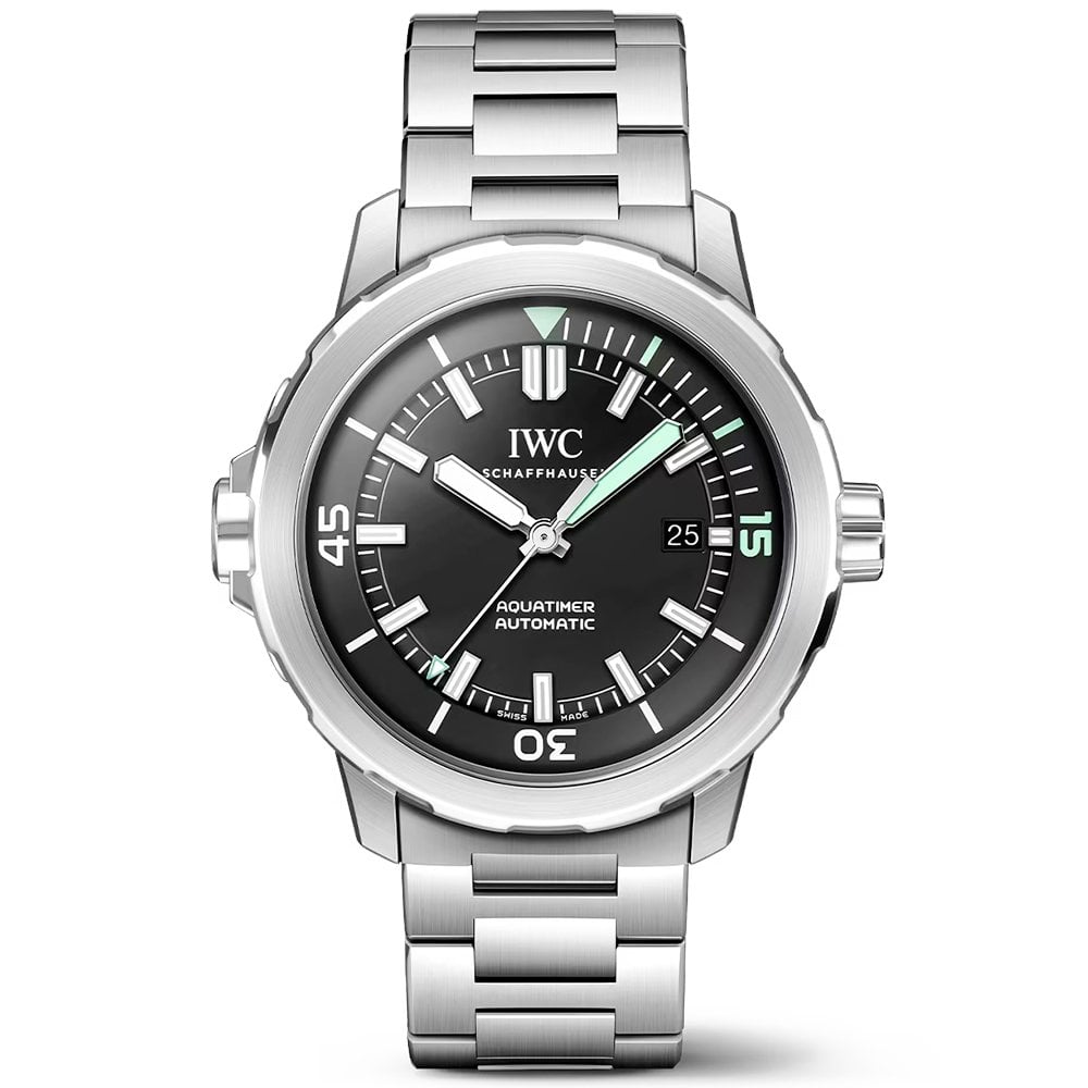 Aquatimer 42mm Black Dial Men’s Automatic Bracelet Watch