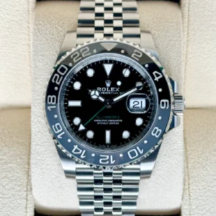 NEW 2024 Rolex GMT-Master II “Bruce Wayne” 40mm 126710GRNR Black Dial
