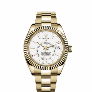 Rolex Sky-Dweller 42mm, 18k Yellow Gold, Ref# 326938-0005