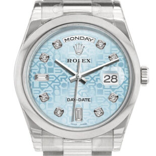 Day Date 36 Ice Blue Jubilee design set with diamonds Dial President Men’s Watch 118206