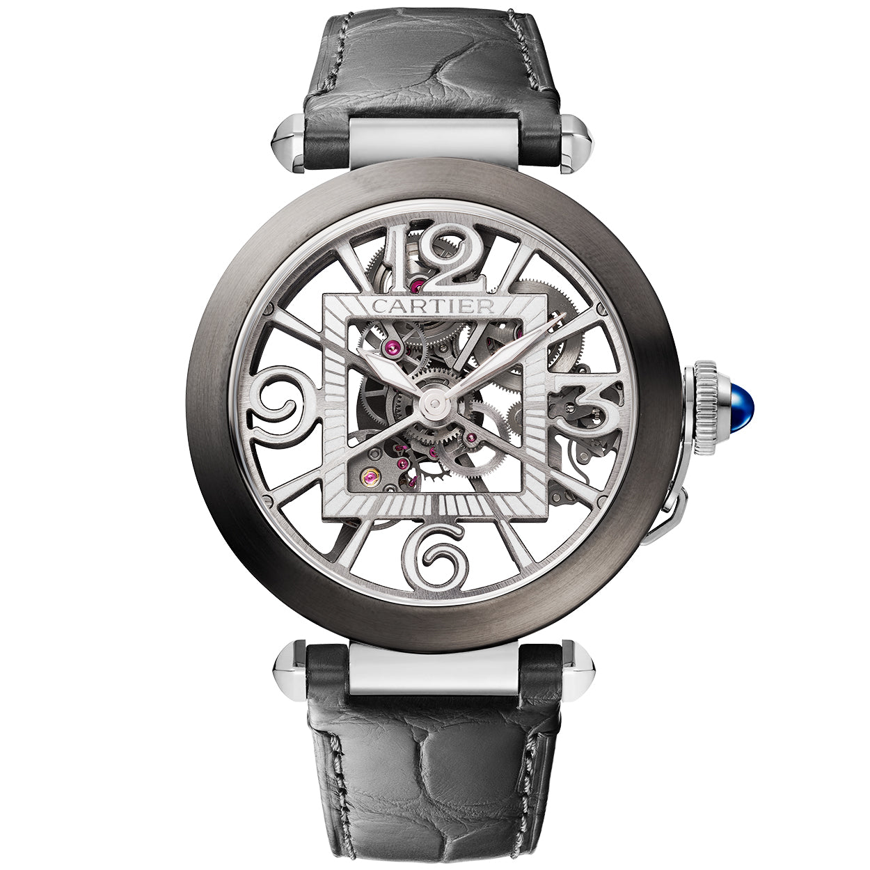 Pasha de Cartier Skeleton 41mm Black ADLC Men’s Watch