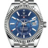 Sky Dweller Blue Dial 18K White Gold Bezel Steel Jubilee Men’s Watch 326934