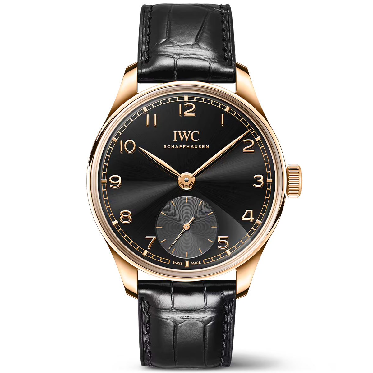 Portugieser ‘Obsidian’ 40mm 18ct Yellow Gold Strap Watch