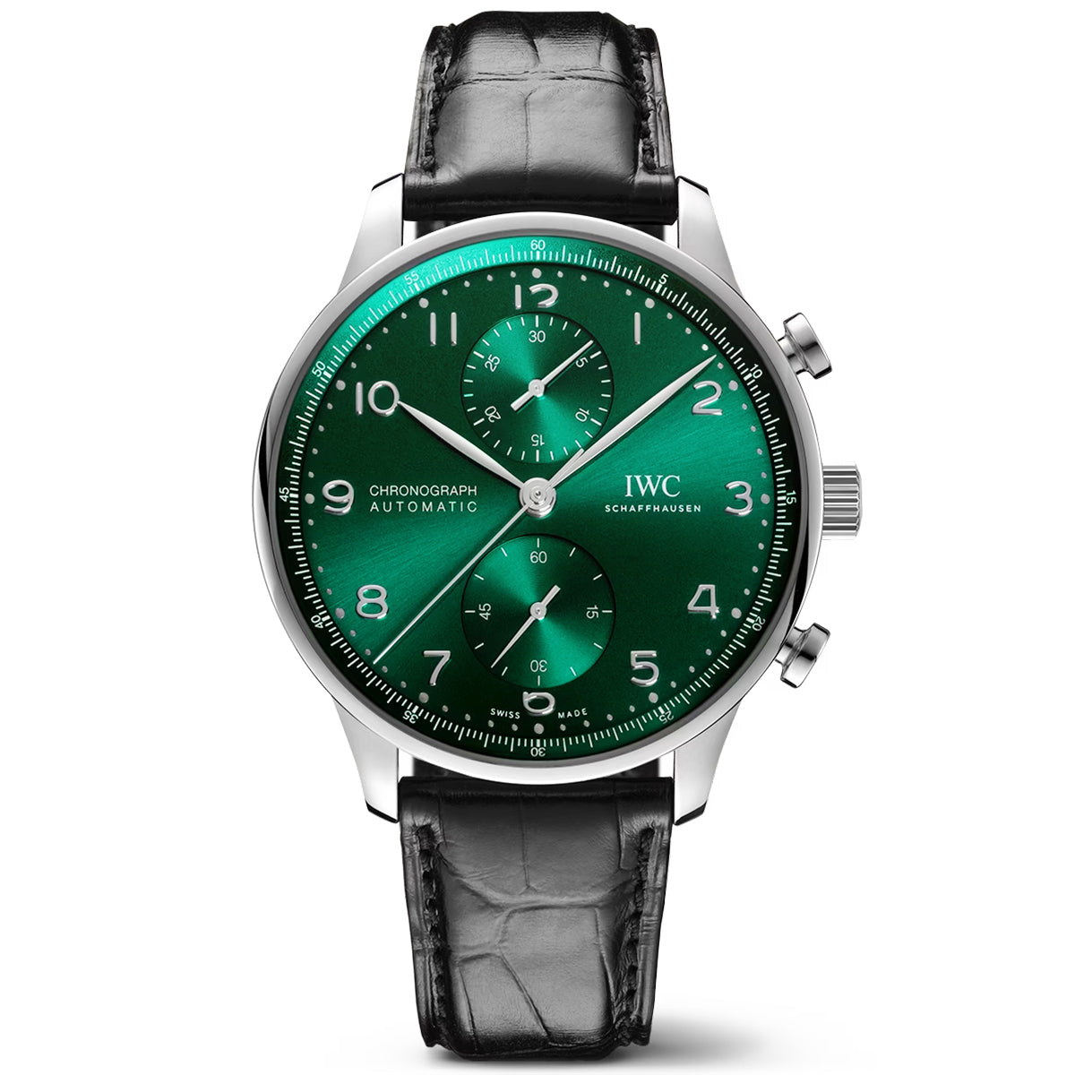 Portugieser 41mm Green Dial Men’s Chronograph Strap Watch