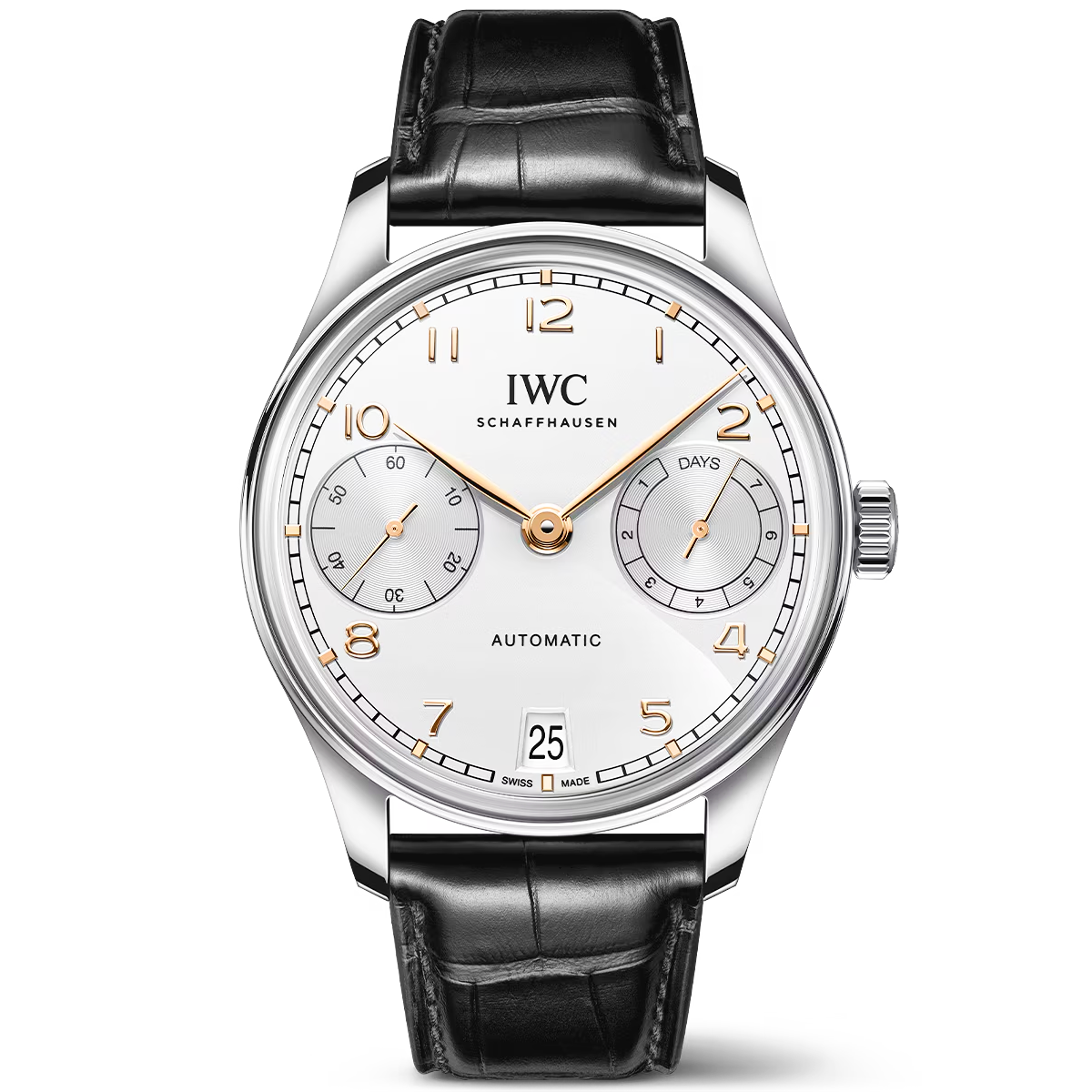 Portugieser ‘Silver Moon’ 42mm Automatic Strap Watch