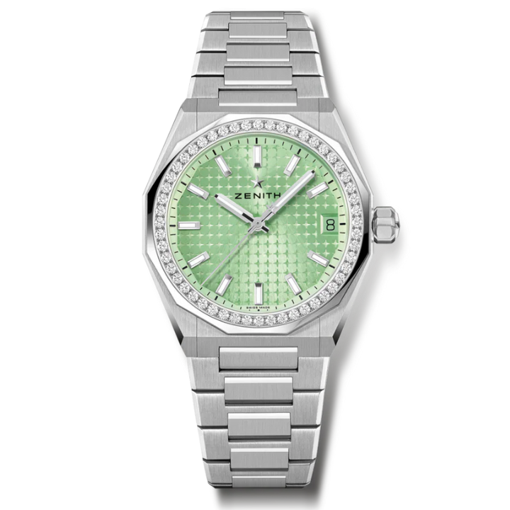 Zenith Defy Skyline 36 Green Dial & Diamond Bezel – 16.9400.670/61.I001