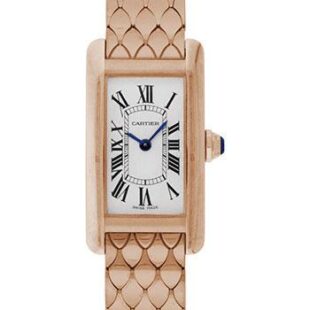 Cartier Tank Americaine Small Model Watch – 19 x 34.8 mm Pink Gold Case – W2620031