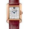 Cartier Tank Anglaise Watch – 30.2 mm Pink Gold Case – Diamond Dial – Bordeaux Alligator Strap – WJTA0007