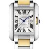 Cartier Tank Anglaise Watch – 39.2 x 29.8 mm Steel Case – Silver Dial – Yellow Gold And Steel Bracelet – W5310047