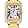 Cartier Tank Anglaise Watch – Medium Yellow Gold Diamond Case – WT100006