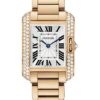 Cartier Tank Anglaise Watch – Small Pink Gold Diamond Case – WT100002