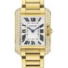 Cartier Tank Anglaise Watch – Small Yellow Gold Diamond Case – WT100005