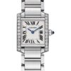 Cartier Tank Francaise Watch – 25.20 mm Steel Diamond Case – W4TA0008