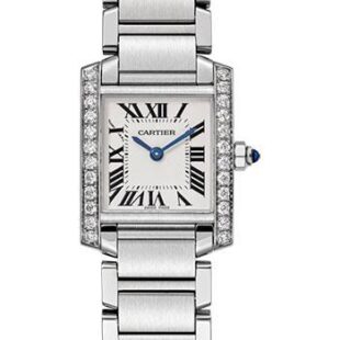 Cartier Tank Francaise Watch – 25.20 mm Steel Diamond Case – W4TA0008