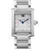 Cartier Tank Francaise Watch – 25.35 mm Steel Case – Diamond Dial – WE110006