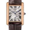 Cartier Tank Louis Cartier Watch – Extra large Pink Gold Case – Silver Dial – Brown Leather Strap – W1560003