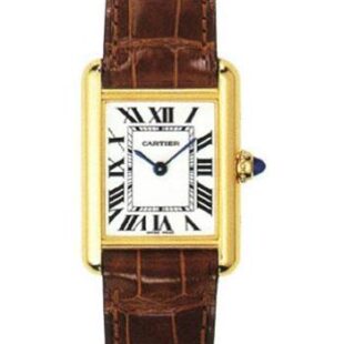 Cartier Tank Louis Cartier Watch – Small Yellow Gold Case – Alligator Strap – W1529856