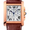 Cartier Tank MC Watch – 34.3 mm Pink Gold Case – Silver Dial – Dark Brown Alligator Strap – W5330005