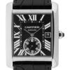 Cartier Tank MC Watch – 34.3 mm Steel Case – Black Dial – Black Alligator Strap – W5330004