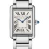 Cartier Tank Must Watch – 33.7 mm x 25.5 mm Steel Case – Silvered Dial – Interchangeable Bracelet – WSTA0052