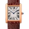 Cartier Tank Solo Watch – 34.8 mm Pink Gold Case – Brown Alligator Strap – W5200025