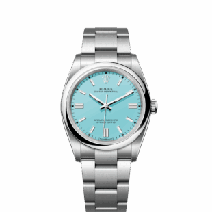 Rolex Oyster Perpetual 36, Turquoise blue dial, 36mm, Oystersteel Ref# 126000-0006