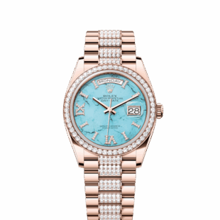 Rolex Day-Date 36, 18k Everose Gold with Diamond-set, 36mm, Ref# 128345rbr-0065