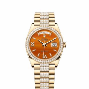 Rolex Day-Date 36, 18k Yellow Gold with Diamond-set, 36mm, Ref# 128348rbr-0050