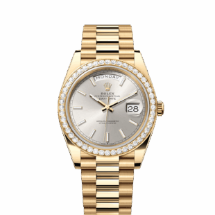 Rolex Day-Date 40, 18k Yellow Gold with Diamond-set, 40mm, Ref# 228348rbr-0042