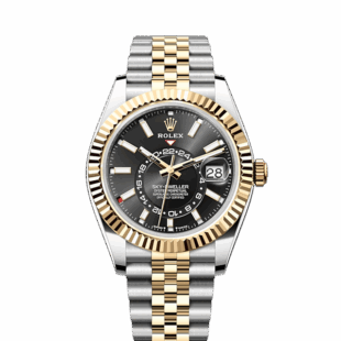 Rolex Sky-Dweller, 42mm, Oystersteel and 18k Yellow Gold, Black, Jubilee, Ref# 336933-0004
