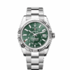 Rolex Sky-Dweller, 42mm, Oystersteel and 18k White Gold, Green, Oyster, Ref# 336934-0001