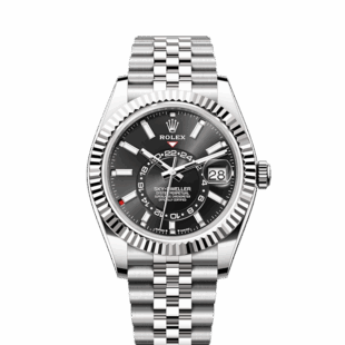 Rolex Sky-Dweller, 42mm, Oystersteel and 18k White Gold, Black, Jubilee, Ref# 336934-0008