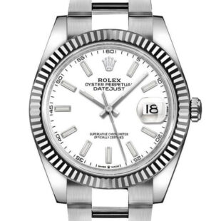 Rolex Datejust 41 White Dial Gold & Steel Men’s Watch M126334-0009